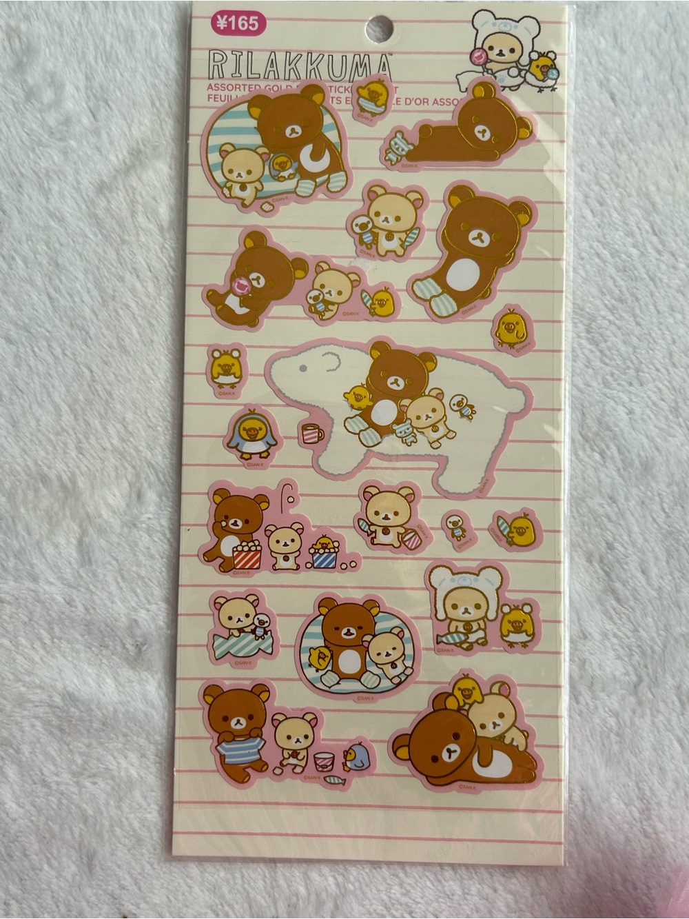 Rilakkuma kawaii Sticker Sheet